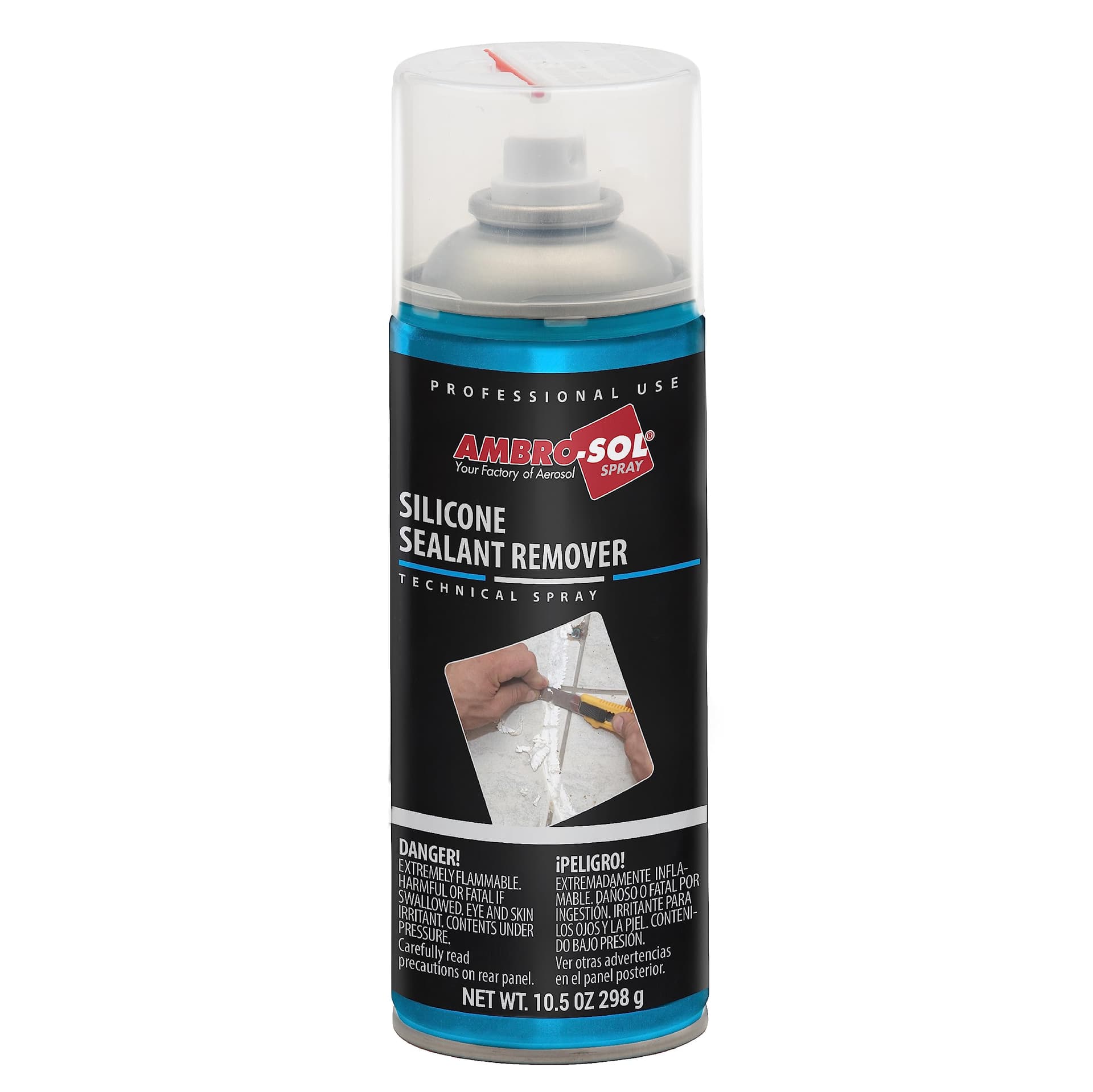 Sciogli Silicone Spray 400 ml Rimuovi Residui Senza Rovinare le Superfici – Ambro-Sol
