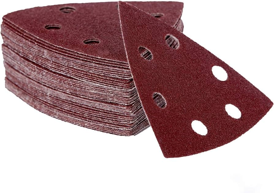 Foglio Abrasivo Velcrato a Delta per Levigatrice Palmare Ideal Conf 5 Pezzi - 2