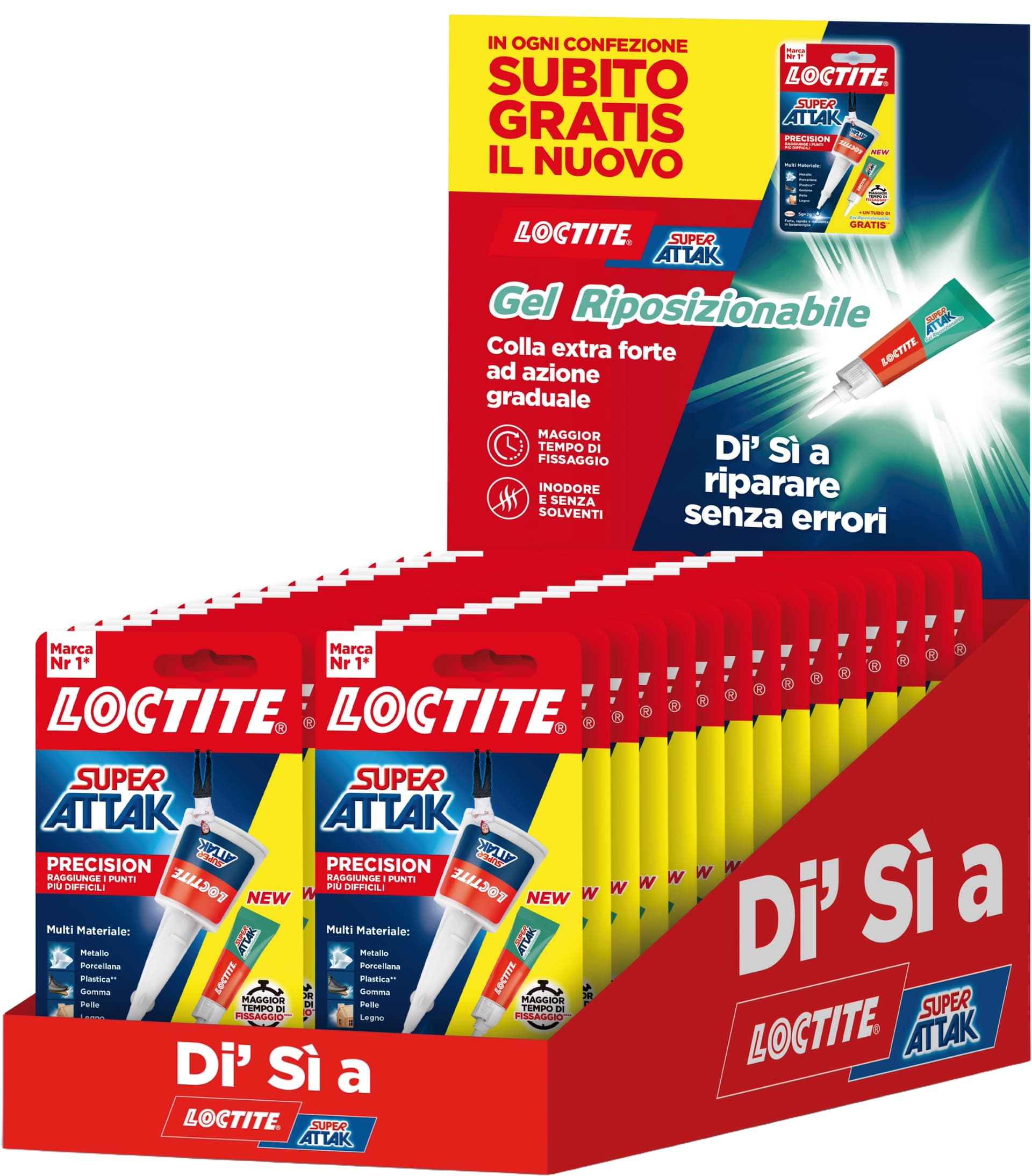 Colore La Super Attak Precision GR.5+ATTAK Gel Riposizionabile GR.2 24 - 2