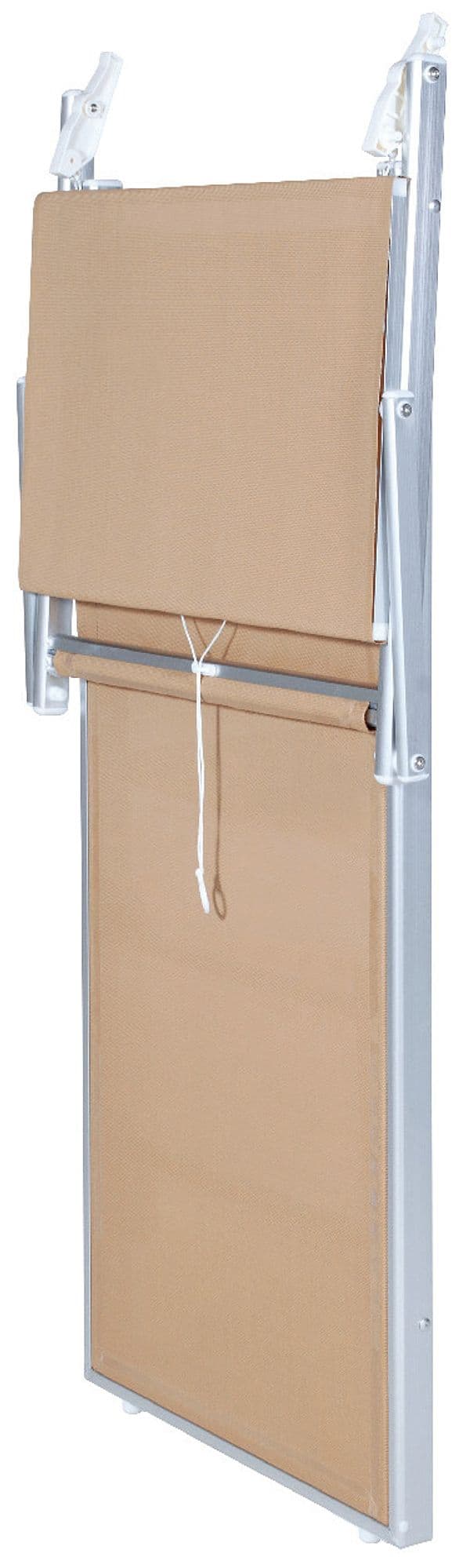 Lettino con Parasole Cm 61 x 186X38 H Colore Sabbia - 2