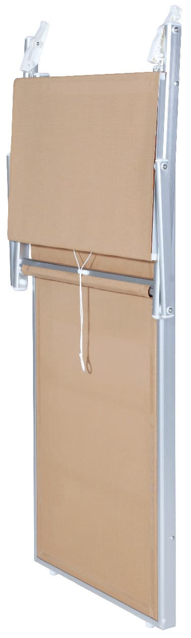 Lettino con Parasole Cm 61 x 186X38 H Colore Sabbia - 2