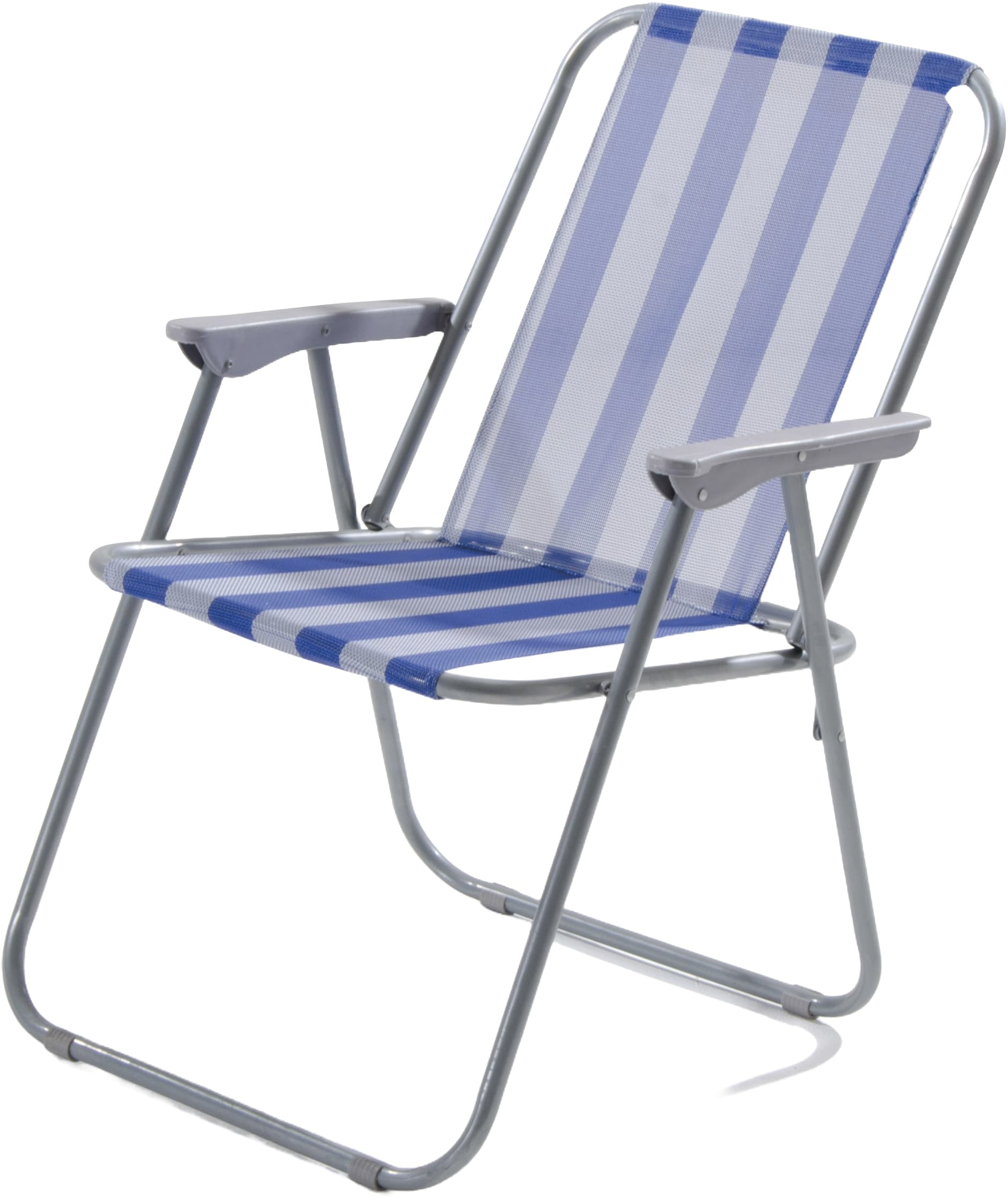 Sedia Pieghevole Cm 44 x 52X75 H Colore Bianco Blu
