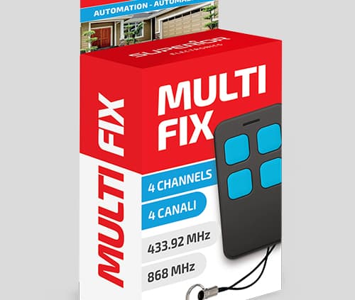 RADIOCOMANDO UNIVERSALE 'MULTI-FIX' 4 canali - multi freq. 433,92 / 868.35 MHZ Mhz  - SUPERIOR - 2
