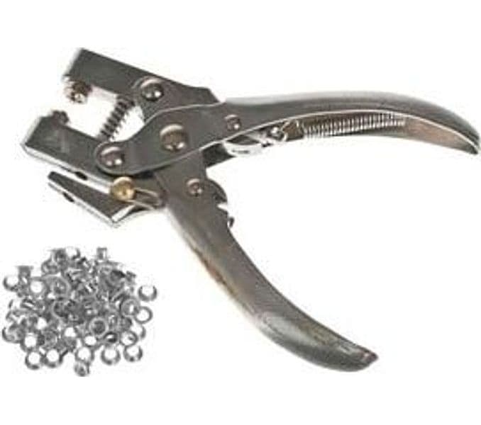 Pinza Occhiellatrice Professionale con Occhielli 170 mm Alte