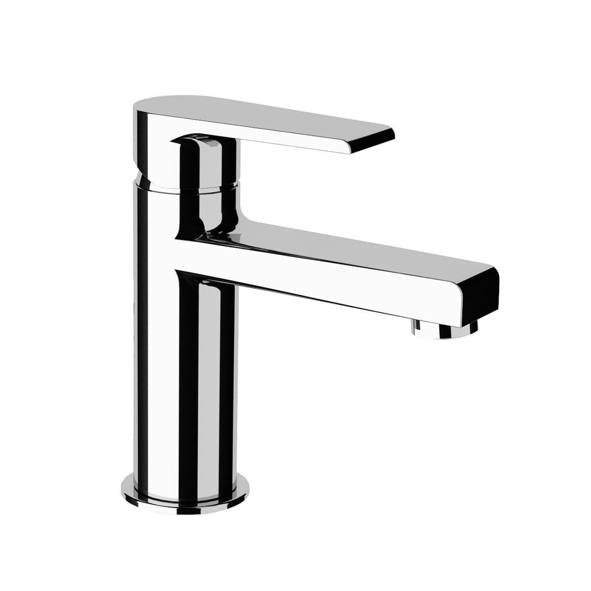 Rubinetto Miscelatore Monocomando Lavabo Senza Maria Nichel Spazzolato - 2