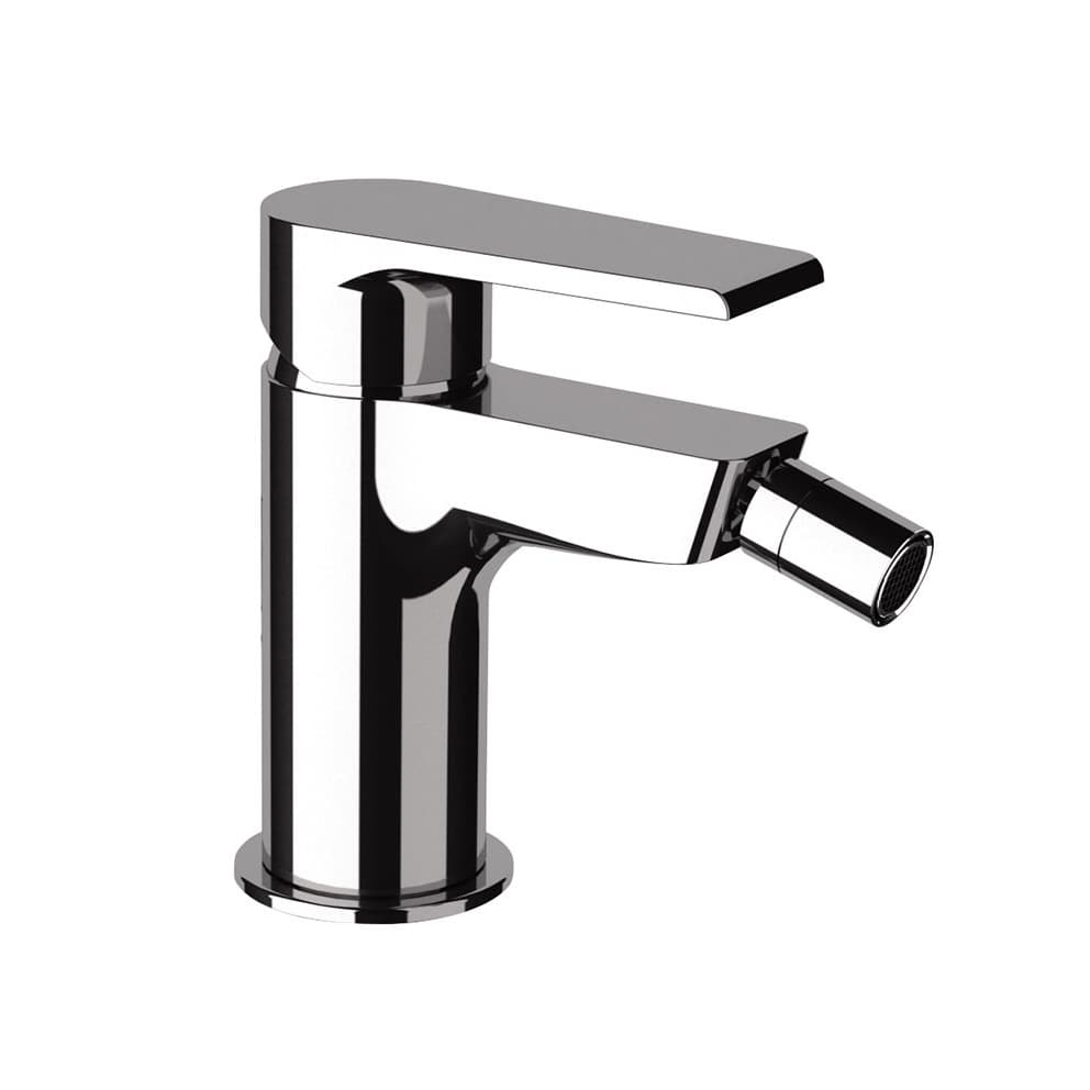 Rubinetto Miscelatore Monocomando Bidet Senza Maria Nichel Spazzolato - 2