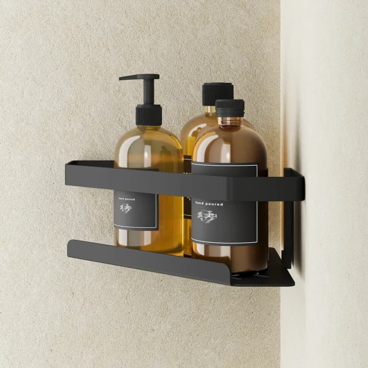 Angolare Singolo Myline Shower Metaf Nero Opaco - 2