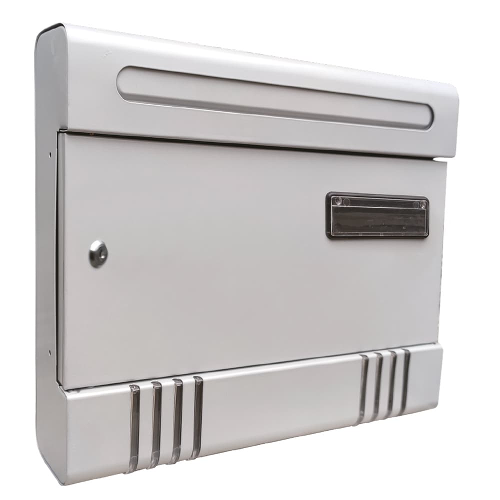 Cassetta Postale Kasart Jasmine Argento 36,5 x 6,5 x 29 cm