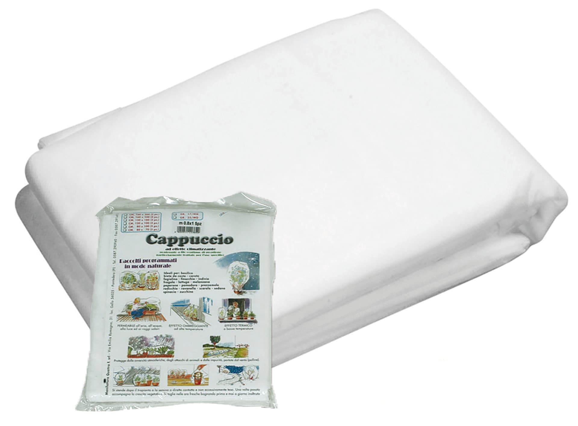 Telo di Protezione Cappuccio Antigelo a Sacco in Tnt Cm 160 x 200 Pz. 2 - 2