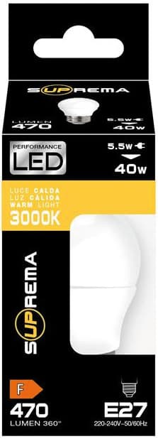 Lampada a LED Sferetta E27 Luce Fredda 6 5 W 806 Lumen 12 Pezzi Suprema - 2