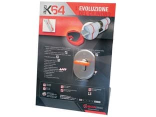 Espositore da Banco per Cilindro Europeo Sagomato EVOK64 Top Securemme