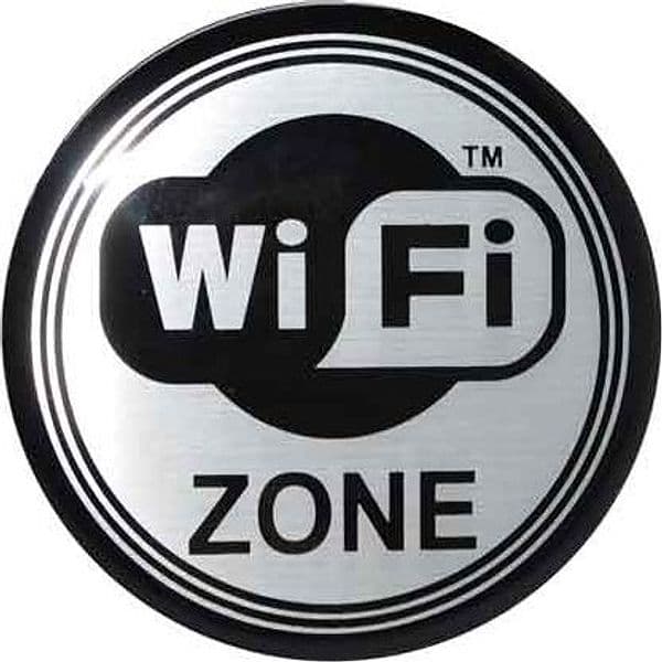 Etichetta Tonda Area Wi Fi 5 Pezzi