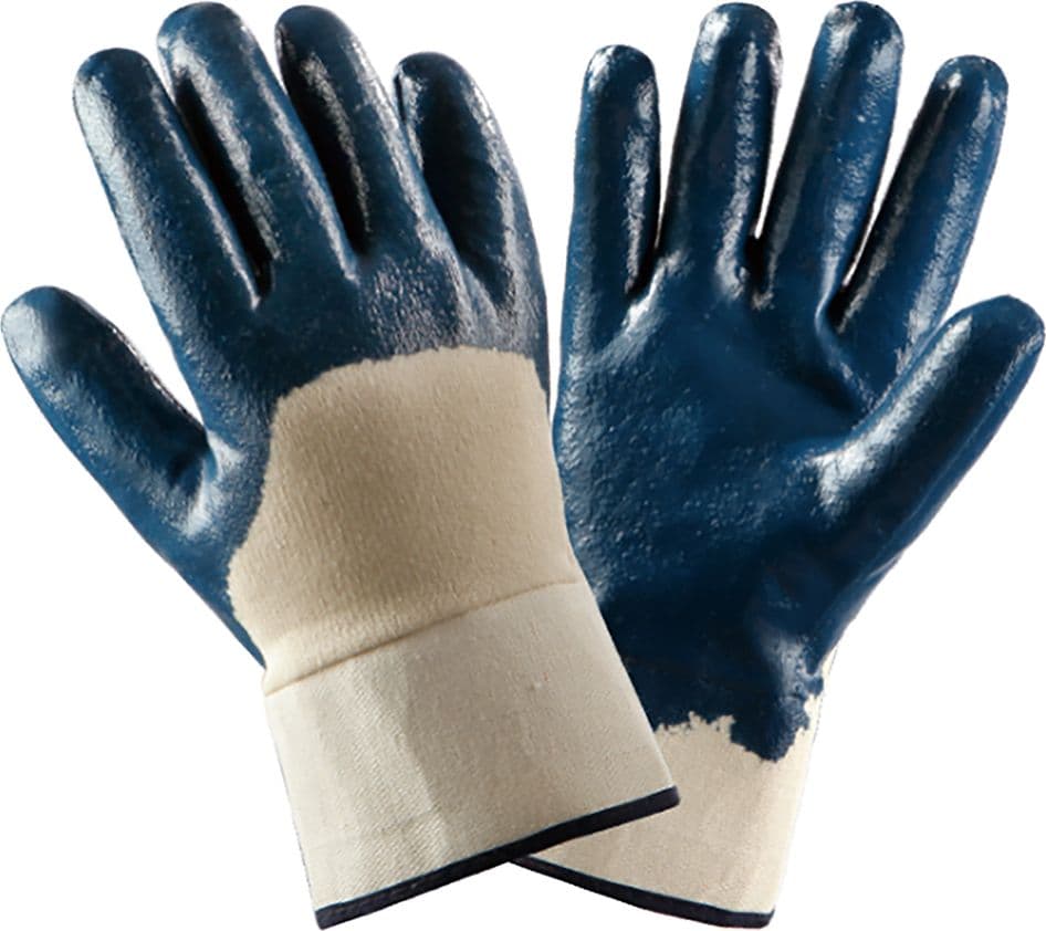 GUANTI NBR MANICHETTA IN TELA  Tg.10 (XL)- 12 coppia  - GRIFON SAFETY - 2