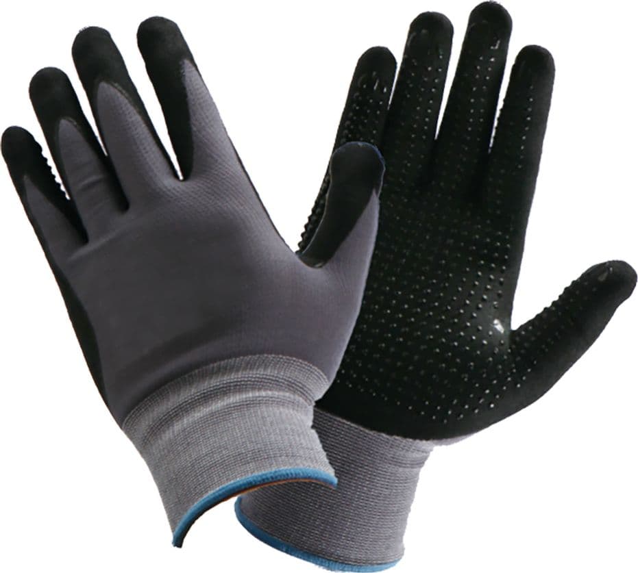 GUANTI NITRILE / NYLON Tg. 9 (L)- 12 coppia  - GRIFON SAFETY