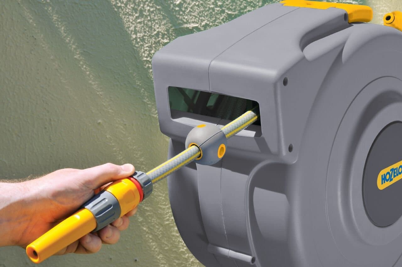 Avvolgitubo a Muro C Stivaggio Accessori Hozelock Auto Reel 20 mt - 3