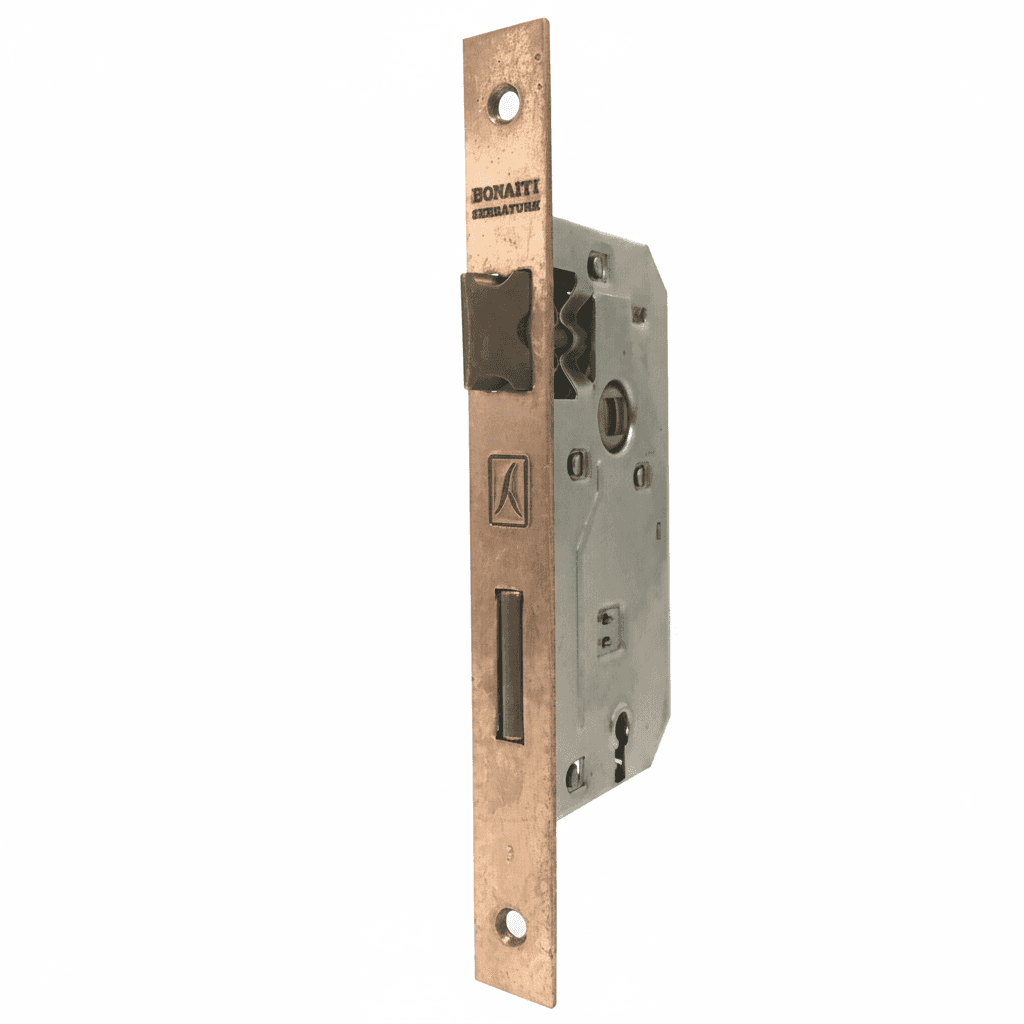 SERRATURA 'PATENT' B.Q. bronzato verniciato E 45  - BONAITI