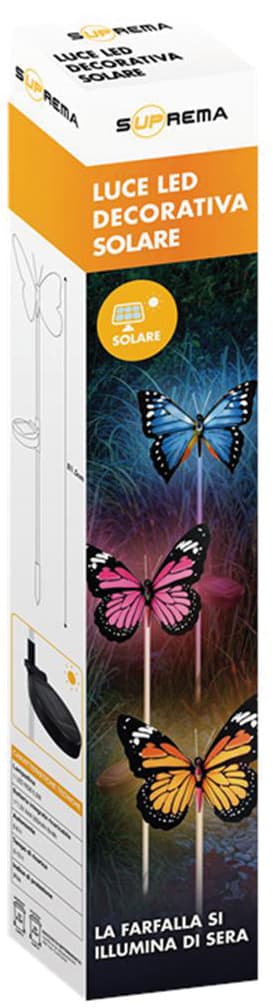Luce Solare Decorativa Rgb a Forma di Farfalla con Sensore Crepuscolare 1 - 3