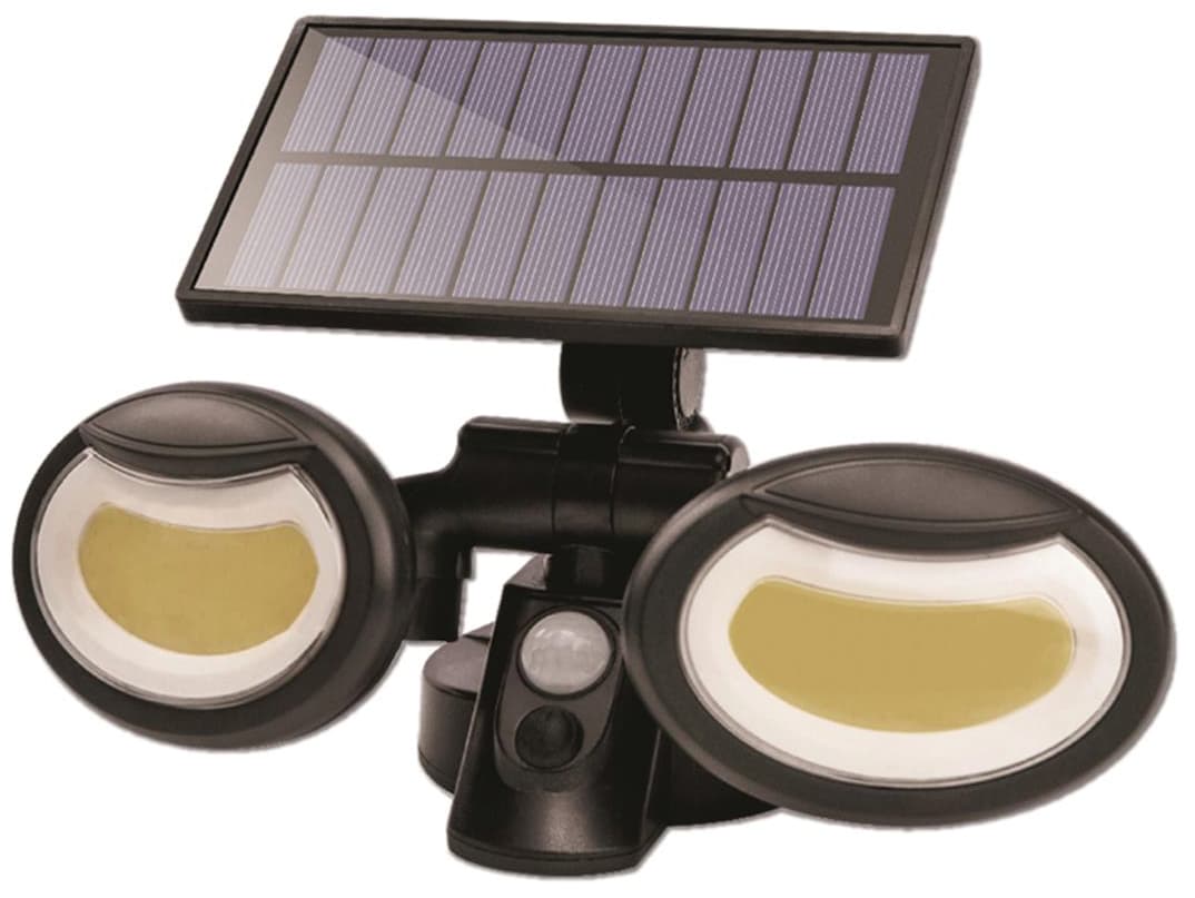 Proiettore Solare Orientabile 2 x 8 Watt 2 x 400 Lumen Luce Fredda Suprema