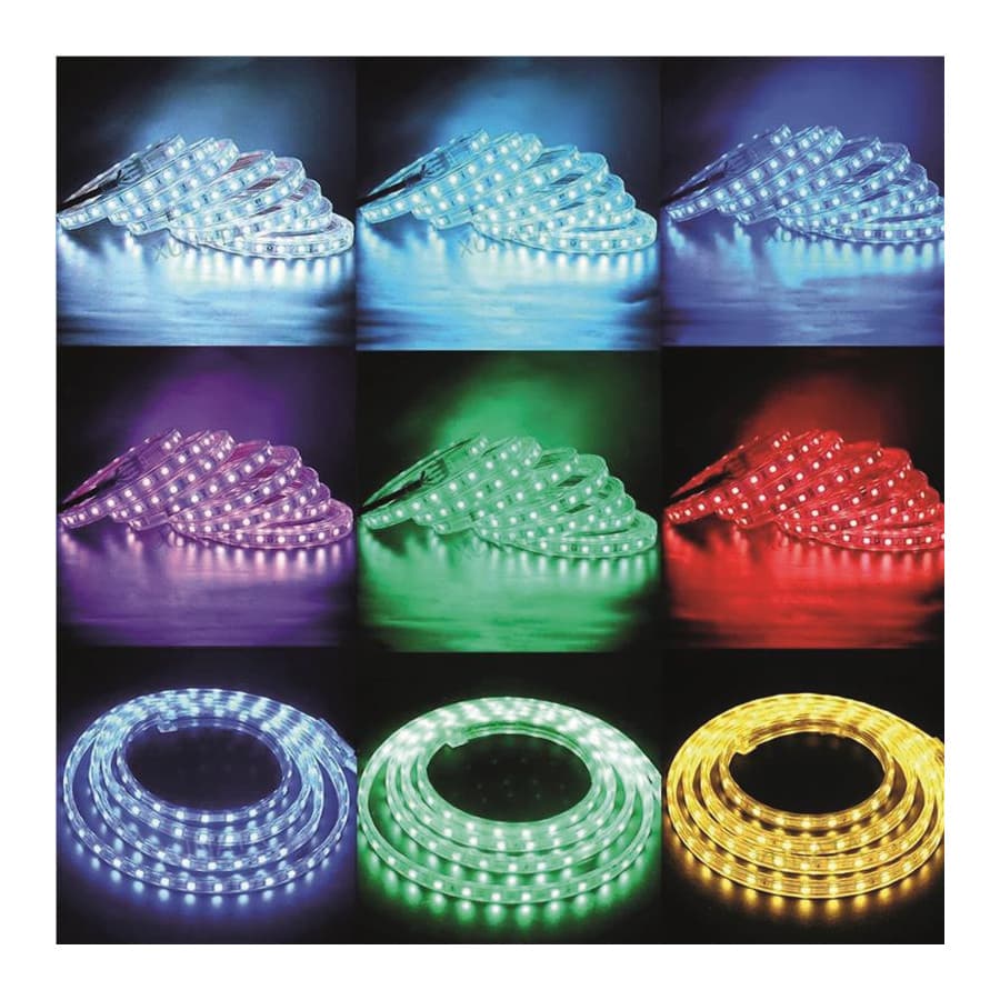 Striscia LED Rgb 8 W per M 60 LED per M IP65 con Telecomando 5 M Suprema - 2