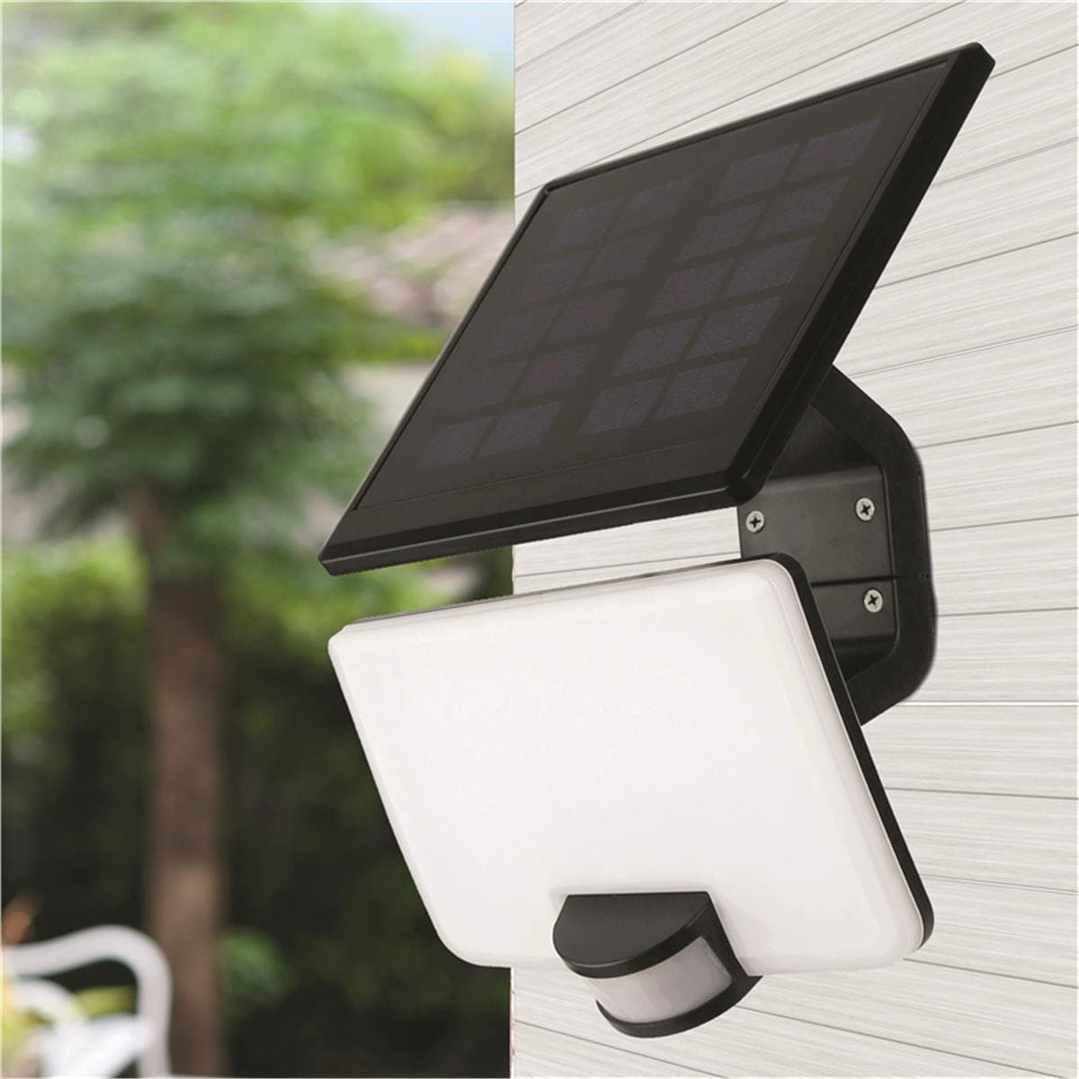 Proiettore Solare con Pannello Orientabile 82 LED 8 Watt 40 800 Lumen Luce - 2