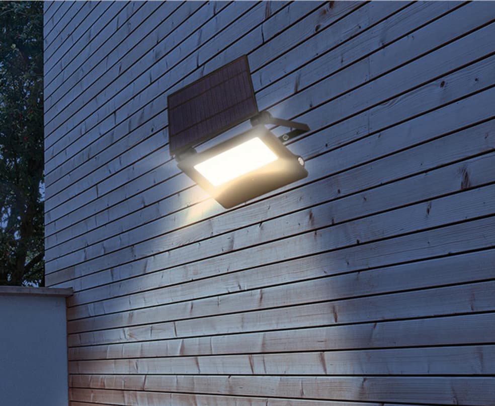 Proiettore Solare in ABS e Alluminio 28 LED 15 Watt 1500 Lumen Luce - 2