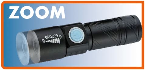 Torcia Ricaricabile 3 W 200 Lumen 3 Modalitàdi Luce Luxen - 3