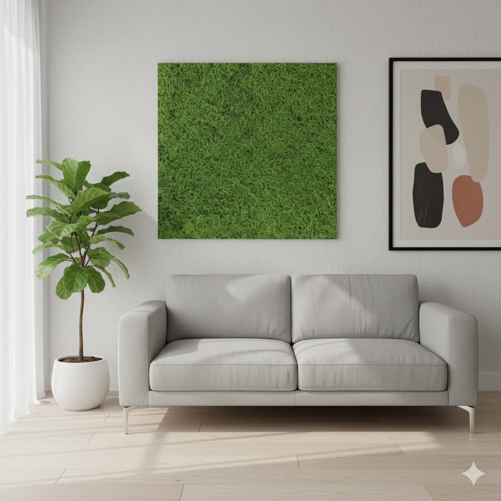 Siepe Artificiale a Pannello Quadrato Lif Green 1 x 1 mt - 2