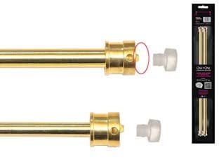 COPPIA ASTINE UNIVERSALI BREVETTATE ONLY ONE ORO- - cm.37-63 in blister - 10 blister