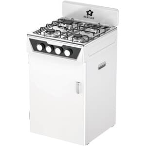 Cucina 4 Fuochi con Portabombola Bianca