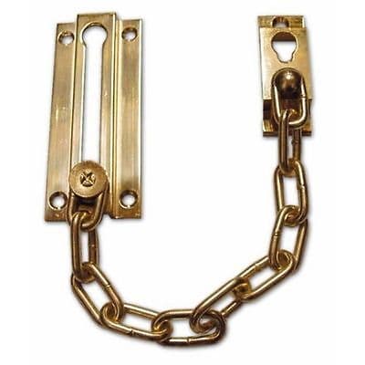 Catena di Sicurezza in Ottone per Porte Ø Mm 2,7 x 20 cm Ottone Lucido - 2