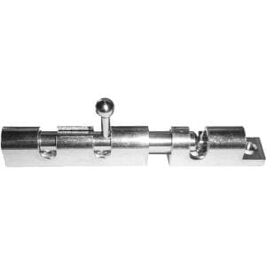 Catenaccio a Cannone Tondo in Ottone 100 mm Ottone Nichelato - 3