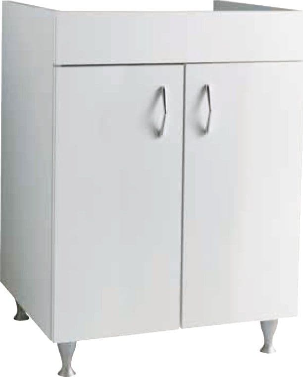 Mobile Universale per Lavatoio Cm P. 60 x L. 60 con Piedi - 2