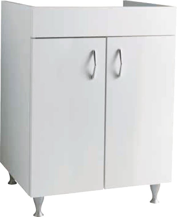 Mobile Universale per Lavatoio Cm P. 60 x L. 60 con Piedi - 2