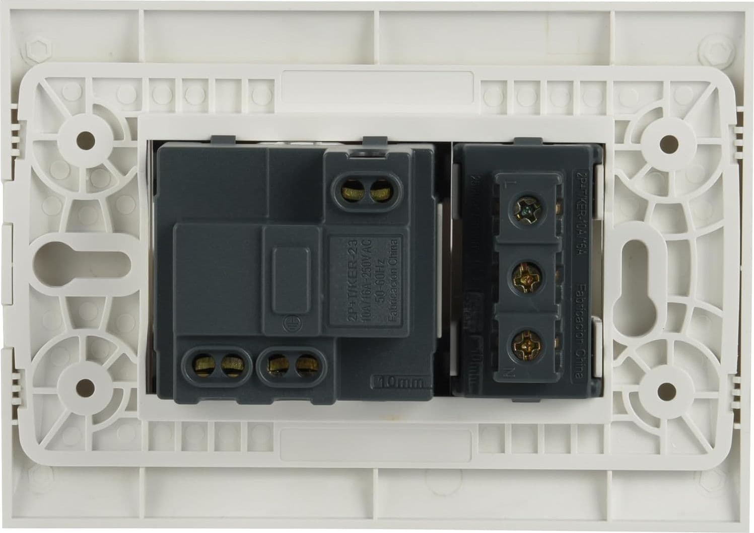 Kit Presa Bivalente Italiana Tedesca con Supporto e Placca 6787402 - 3