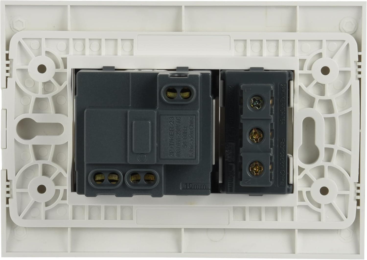 Kit Presa Bivalente Italiana Tedesca con Supporto e Placca 6787402 - 3