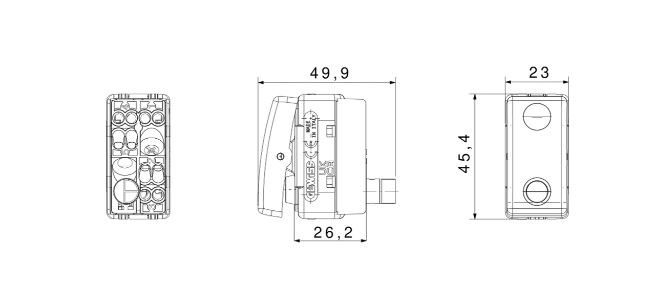 Interruttore Unipolare Illuminabile System 10AX 250V Gewiss Bianco - 2