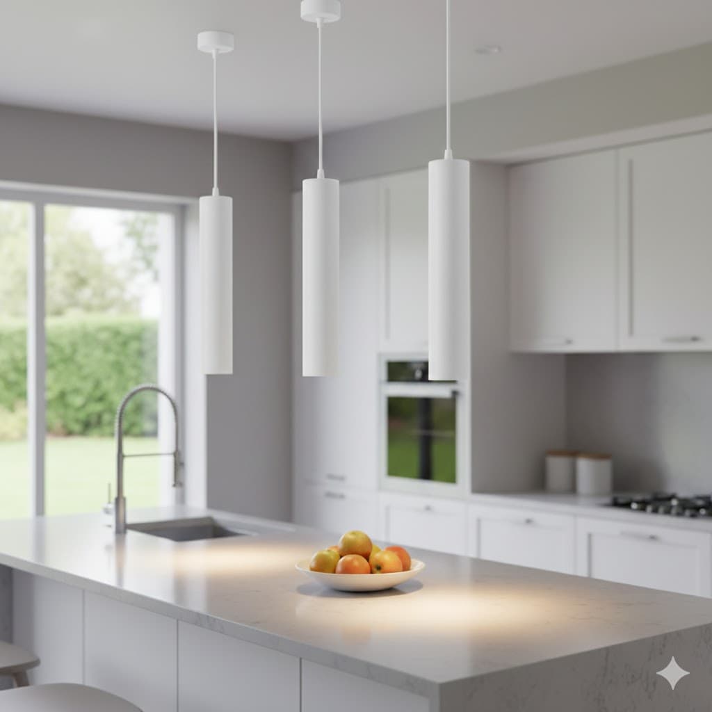 Lampada a Sospensione GU10 Colore Bianco - 2