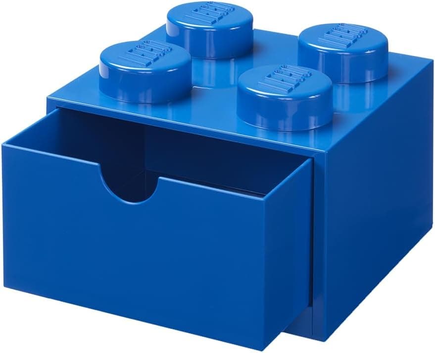 Contenitore a Cassetto Desk Drawer Lego Mod. 4 15,8 x 15,8 x 13H Colore Blu - 2