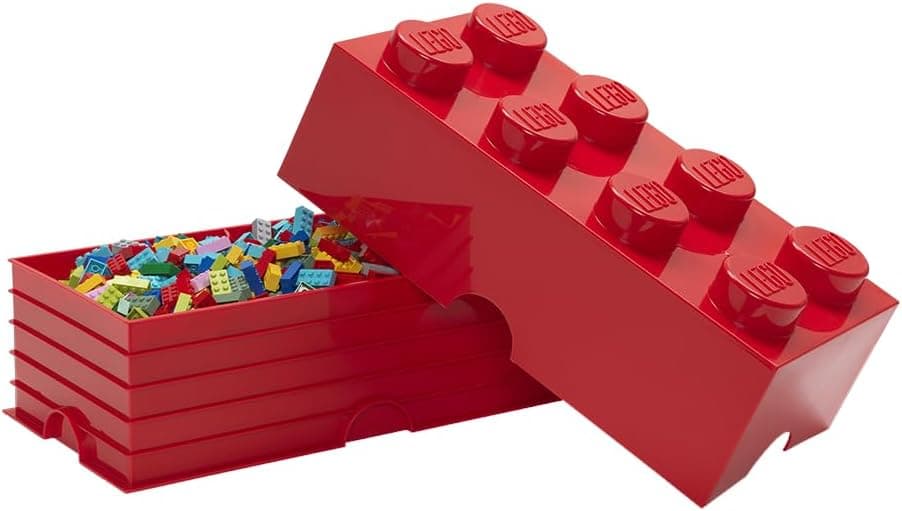 Contenitore a Cassetto Desk Drawer Lego Mod. 8 15,8 x 31,9 x Colore Rosso - 2
