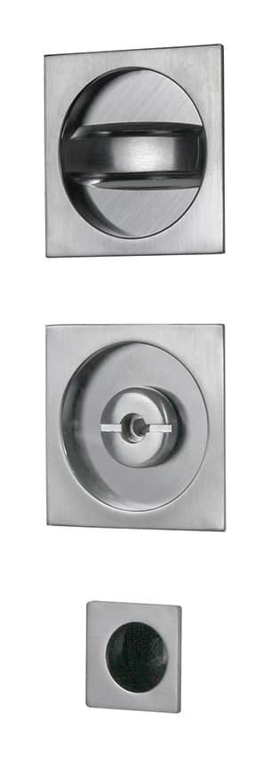 Kit Maniglie Quadro per Porte Scorrevoli Colore Cromo Satinato