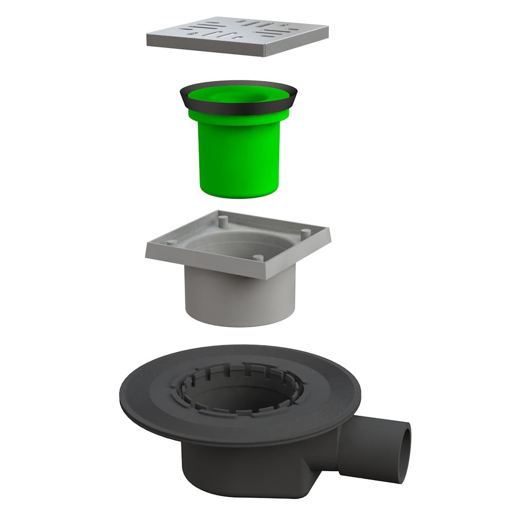 Pozzetto Go con Griglia INOX Bonom Ø 32 x 40 - 2