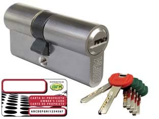 Cilindro Europeo Sagomato 2306 Cs 80 mm Decentrato (35+45) Ibfm