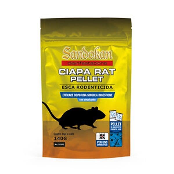 Esca Rodenticida Ciapa Rat Pellet 140 g