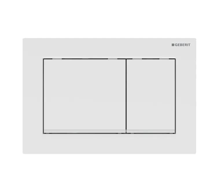 Placca di Comando 2 Tasti Omega 20 Geberit Bianco Luc Bordoinf Bianco Op - 2
