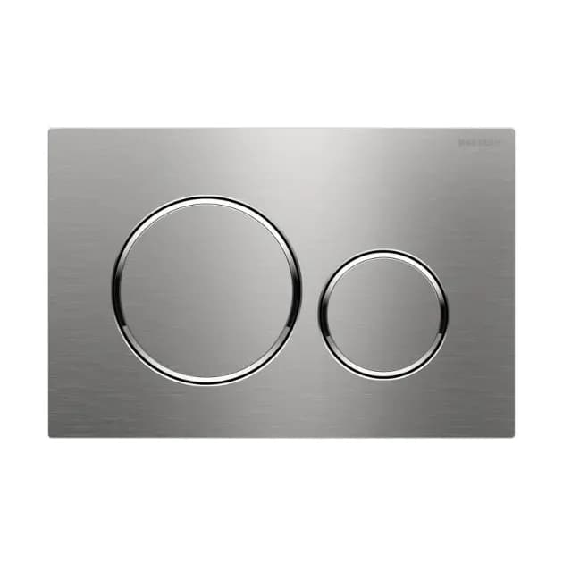 Placca di Comando Sigma 20 Antivandalo Geberit Acciaio Spazz Bordi Lucidi - 2