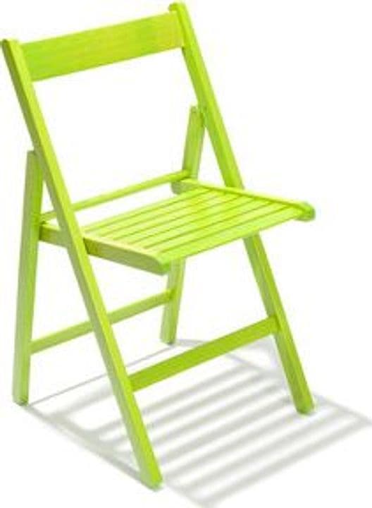 Sedia Pieghevole in Legno Liberty Verde 4 Pezzi - 2