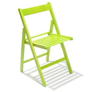 Sedia Pieghevole in Legno Liberty Verde 4 Pezzi - 2