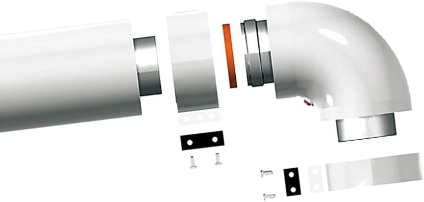 Kit Scarico Coassaile con Curva per Scaldino 60 100 Ariston 3318000 - 2