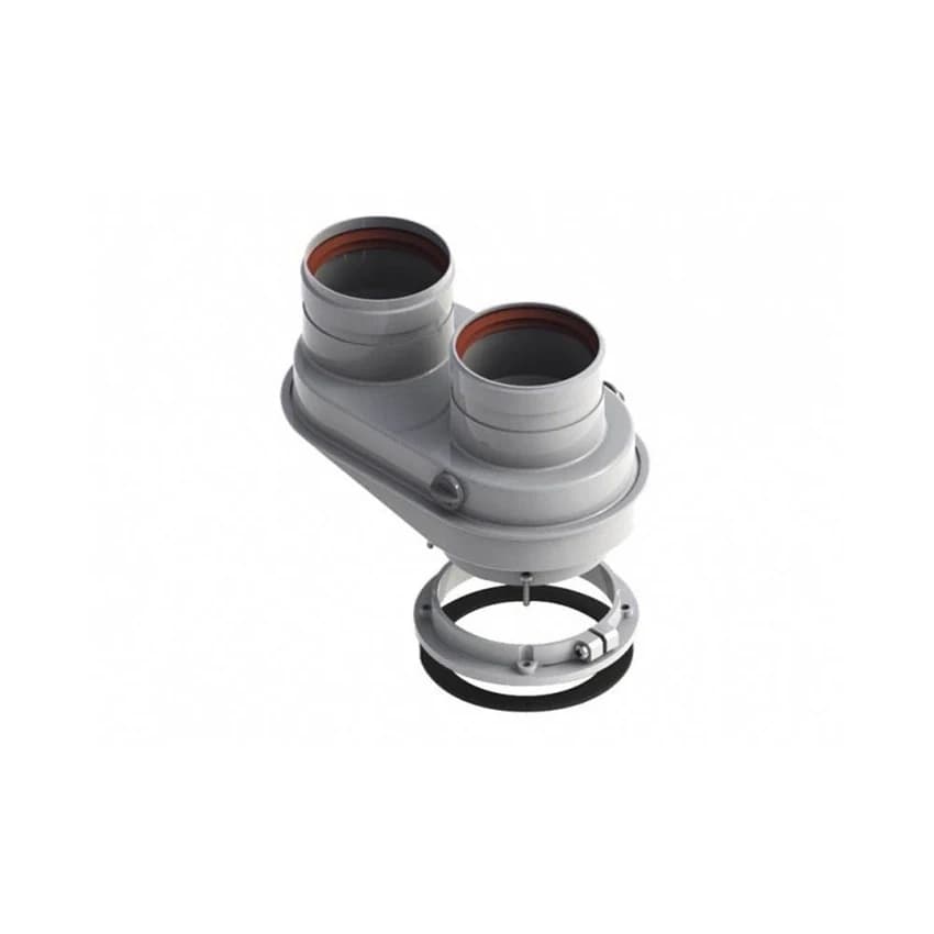 Sdoppiatore Fumi Compatto per Scaldino 60 x 100 80 Ariston 3318034 - 2