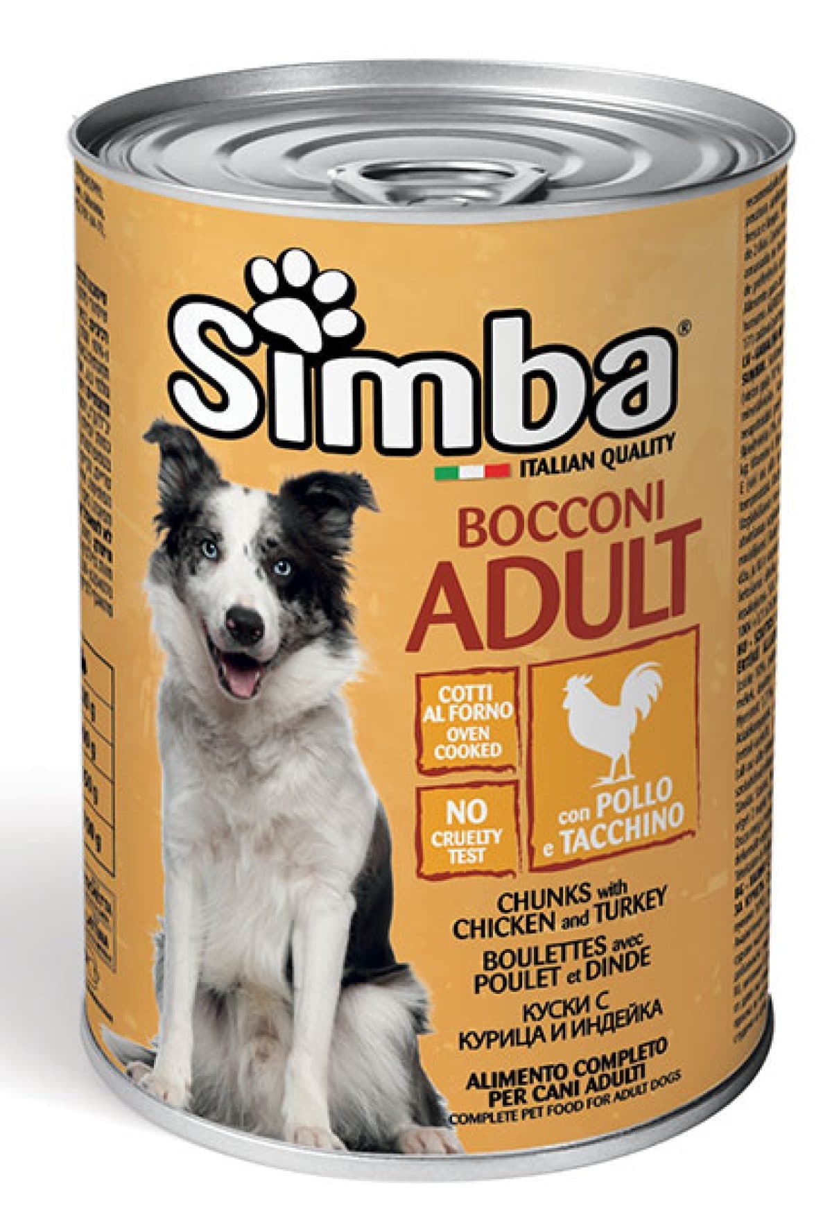 Bocconi per Cani Pollo e Tacchino Monge Simba 24 Pezzi 415 gr